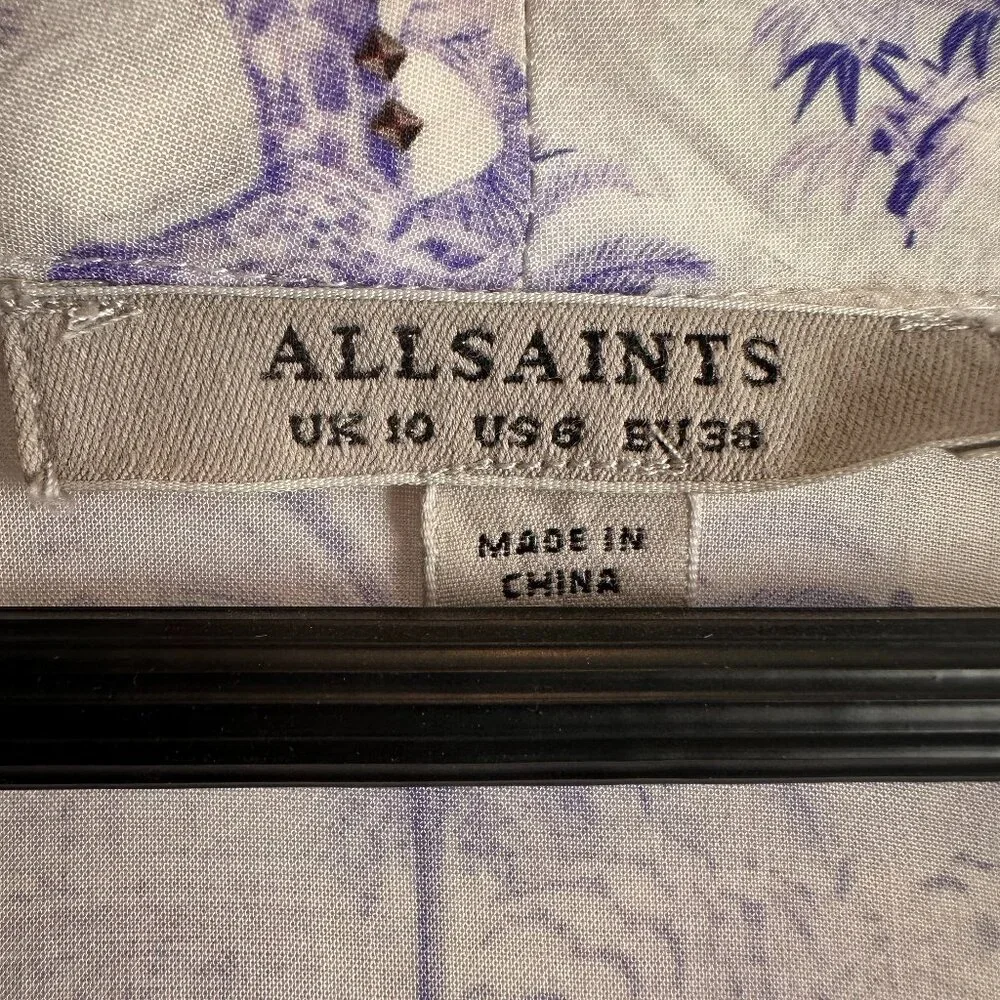 All Saints Fay Tajpur Belted Shirt Dress - Picture 3 of 3